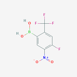 [4-Fluoro-5-nitro-2-(trifluoromethyl)phenyl]boronic acid