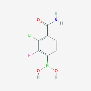 4-Carbamoyl-3-chloro-2-fluorophenylboronic acid