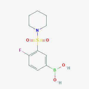 4-Fluoro-3-(piperidine-1-sulfonyl)phenylboronic acid