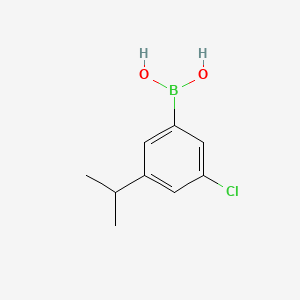 molecular formula C9H12BClO2 B8119194 (3-Chloro-5-propan-2-ylphenyl)boronic acid 