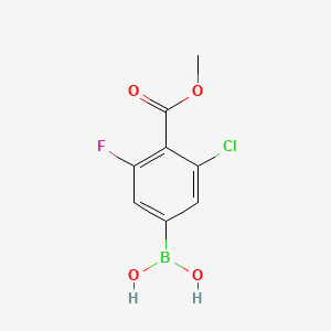 (3-Chloro-5-fluoro-4-methoxycarbonylphenyl)boronic acid