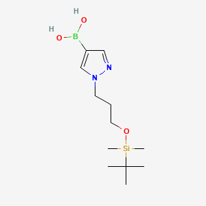 [1-[3-[Tert-butyl(dimethyl)silyl]oxypropyl]pyrazol-4-yl]boronic acid