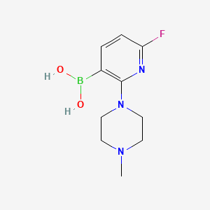 [6-Fluoro-2-(4-methylpiperazin-1-yl)pyridin-3-yl]boronic acid