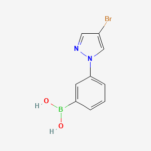 [3-(4-Bromopyrazol-1-yl)phenyl]boronic acid