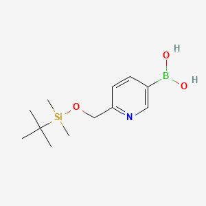 (6-{[(Tert-butyldimethylsilyl)oxy]methylpyridin-3-YL)boronic acid