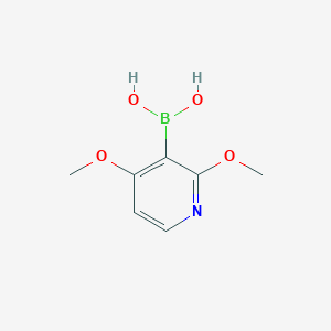 molecular formula C7H10BNO4 B8119387 2,4-Dimethoxypyridin-3-ylboronic acid 