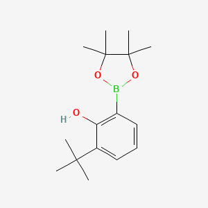 2-Tert-butyl-6-(4,4,5,5-tetramethyl-1,3,2-dioxaborolan-2-YL)phenol
