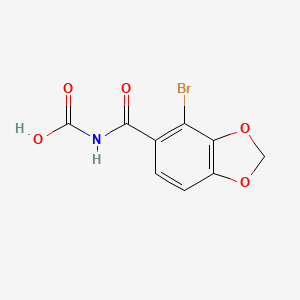 (4-Bromo-1,3-benzodioxole-5-carbonyl)carbamic acid