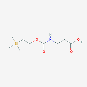 molecular formula C9H19NO4Si B8119488 3-(((2-(Trimethylsilyl)ethoxy)carbonyl)amino)propanoic acid 