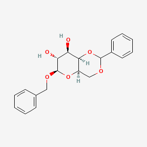 molecular formula C20H22O6 B8119523 Benzyl 4,6-O-benzylidine-b-D-galactopyranoside 