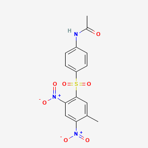 N-[4-(5-methyl-2,4-dinitrophenyl)sulfonylphenyl]acetamide