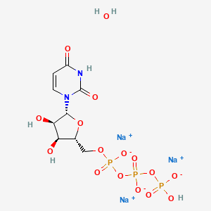 molecular formula C9H14N2Na3O16P3 B8119611 P-P-P-rUrd.3Na+.H2O 