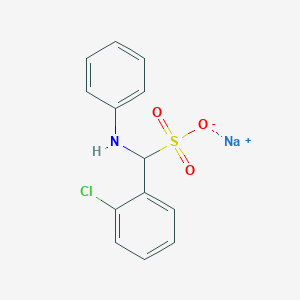 molecular formula C13H11ClNNaO3S B8119632 Sodium;anilino-(2-chlorophenyl)methanesulfonate 