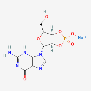 molecular formula C10H11N5NaO7P B8119652 CID 91872903 