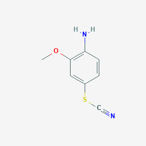 molecular formula C8H8N2OS B8119770 2-Methoxy-4-thiocyanatoaniline 
