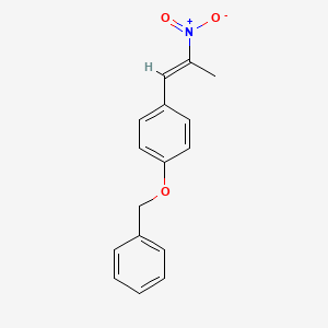 molecular formula C16H15NO3 B8119777 1-(4-Benzyloxyphenyl)-2-nitropropene 
