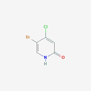 molecular formula C5H3BrClNO B8119799 2(1H)-Pyridinone, 5-bromo-4-chloro- 