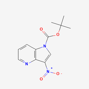 tert-Butyl 3-nitro-1H-pyrrolo[3,2-b]pyridine-1-carboxylate