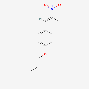 molecular formula C13H17NO3 B8119818 1-butoxy-4-[(E)-2-nitroprop-1-enyl]benzene 