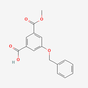 molecular formula C16H14O5 B8119896 3-(Benzyloxy)-5-(methoxycarbonyl)benzoic acid CAS No. 53478-05-0