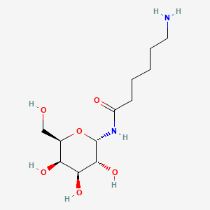 molecular formula C12H24N2O6 B8119902 N-6-aminohexanoyl-alpha-d-galactosyl amine 