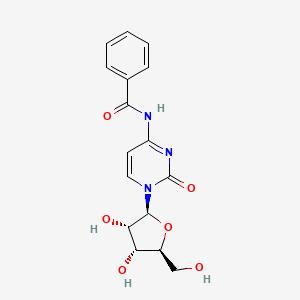 molecular formula C16H17N3O6 B8119903 N-[1-[(2S,3S,4R,5S)-3,4-dihydroxy-5-(hydroxymethyl)oxolan-2-yl]-2-oxopyrimidin-4-yl]benzamide 