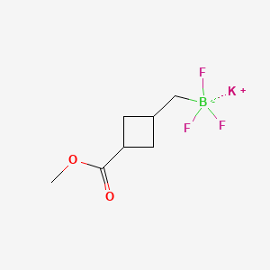 Potassium trifluoro({[3-(methoxycarbonyl)cyclobutyl]methyl})boranuide
