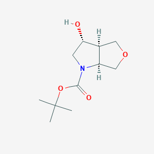 Racemic-(3S,3aS,6aR)-tert-butyl 3-hydroxyhexahydro-1H-furo[3,4-b]pyrrole-1-carboxylate