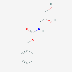 molecular formula C11H15NO4 B8119923 Benzyl N-[(2R)-2,3-dihydroxypropyl]carbamate 