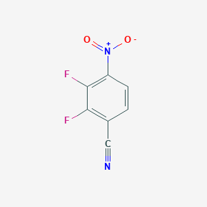molecular formula C7H2F2N2O2 B8119943 2,3-Difluoro-4-nitrobenzonitrile 