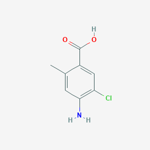 molecular formula C8H8ClNO2 B8120006 4-Amino-5-chloro-2-methylbenzoic acid 