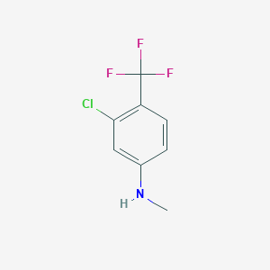 molecular formula C8H7ClF3N B8120026 (3-Chloro-4-trifluoromethyl-phenyl)-methyl-amine 