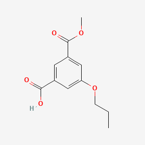 molecular formula C12H14O5 B8120049 5-Propoxy-isophthalic acid monomethyl ester 
