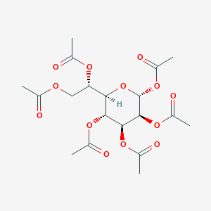 molecular formula C19H26O13 B8120070 (6S)-6-(Acetoxymethyl)-1-O,2-O,3-O,4-O,6-O-pentakisacetyl-alpha-D-mannopyranose 