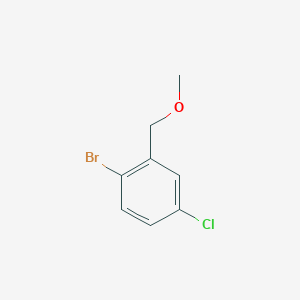 molecular formula C8H8BrClO B8120104 1-Bromo-4-chloro-2-(methoxymethyl)benzene 