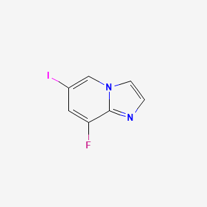 molecular formula C7H4FIN2 B8120117 8-Fluoro-6-iodoimidazo[1,2-a]pyridine 