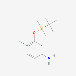 molecular formula C13H23NOSi B8120130 3-tert-Butyldimethylsilyloxy-4-methylaniline 