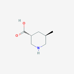 molecular formula C7H13NO2 B8120138 (3R,5R)-5-methylpiperidine-3-carboxylic acid 