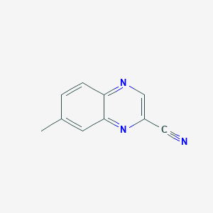 molecular formula C10H7N3 B081202 7-Methylquinoxaline-2-carbonitrile CAS No. 14334-17-9