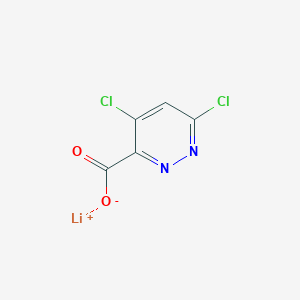 molecular formula C5HCl2LiN2O2 B8120254 Lithium 4,6-Dichloropyridazine-3-carboxylate 