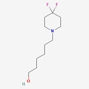 molecular formula C11H21F2NO B8120260 6-(4,4-Difluoro-piperidin-1-yl)-hexan-1-ol 