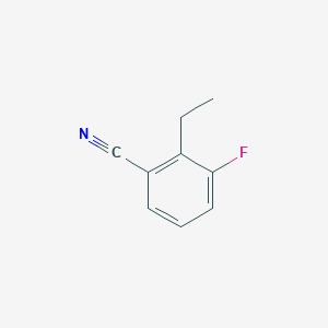molecular formula C9H8FN B8120285 2-Ethyl-3-fluorobenzonitrile 