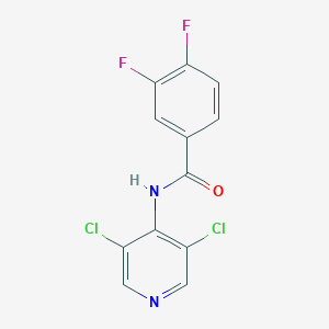molecular formula C12H6Cl2F2N2O B8120289 N-(3,5-DIchloropyridin-4-yl)-3,4-difluorobenzamide 