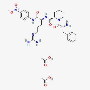 molecular formula C31H44N8O9 B8120317 H-D-Phe-Pip-Arg-pNA.2CH3CO2H 