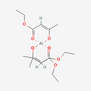 molecular formula C18H27AlO9 B8120338 ethyl (Z)-3-bis[[(Z)-4-ethoxy-4-oxobut-2-en-2-yl]oxy]alumanyloxybut-2-enoate 