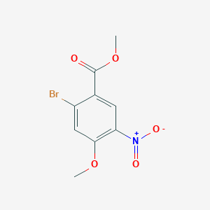 molecular formula C9H8BrNO5 B8120364 2-溴-4-甲氧基-5-硝基苯甲酸甲酯 