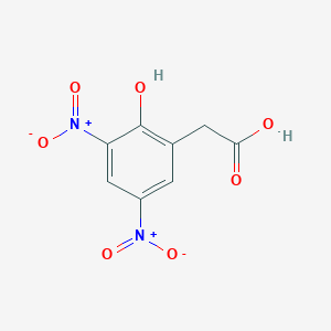 molecular formula C8H6N2O7 B8120382 2-(2-Hydroxy-3,5-dinitrophenyl)acetic acid 