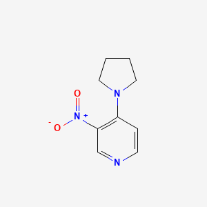 molecular formula C9H11N3O2 B8120390 4-Pyrrolidine-1-yl-3-nitropyridine 