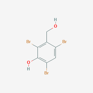 molecular formula C7H5Br3O2 B8120408 3-Hydroxy-2,4,6-tribromobenzyl alcohol CAS No. 2316-63-4