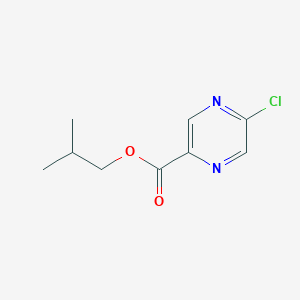 molecular formula C9H11ClN2O2 B8120434 5-Chloro-pyrazine-2-carboxylic acid isobutyl ester 